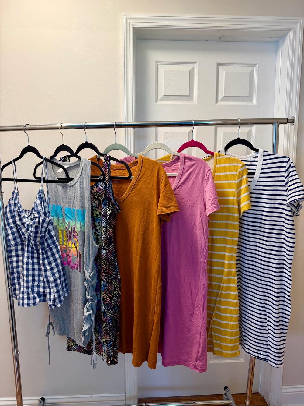 Mixed Summer Dresses and Tops - Colorful Assortment Women’s 7 Piece Bundle